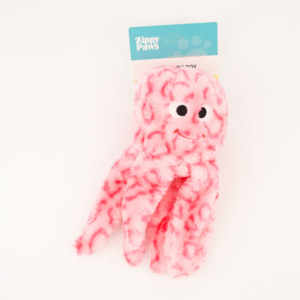 Pink Floppy Jelly Plush Dog Toy 23x10cm  - Image 1 - please select to enlarge image