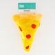 Yellow Nomnomz Pizza Dog Toy 22x18cm - Image 1 - please select to enlarge image