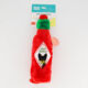 Red Bottle Crusherz Hot Sauce Dog Toy 27x8cm - Image 1 - please select to enlarge image
