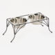 Black Moon Two Bowl Pet Feeder 19x54cm - Image 1 - please select to enlarge image