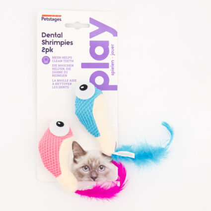Two Pack Pet Dental Shrimp Toys - Image 1 - please select to enlarge image
