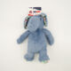 Blue Plush Elephant Pet Toy 33x14cm - Image 1 - please select to enlarge image
