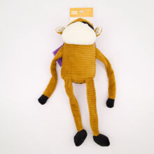 Brown Crinkle Monkey Pet Toy