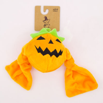 Orange Pumpkin Squeaker Toy - Image 1 - please select to enlarge image