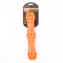 Orange Toss & Chase Squeaker Stick Dog Toy 27x5cm