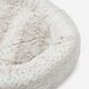 Grey Faux Fur Round Dog Bed 81x81cm - Image 2 - please select to enlarge image