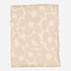 Cream & Taupe Floral Throw 127x160cm - Image 1 - please select to enlarge image