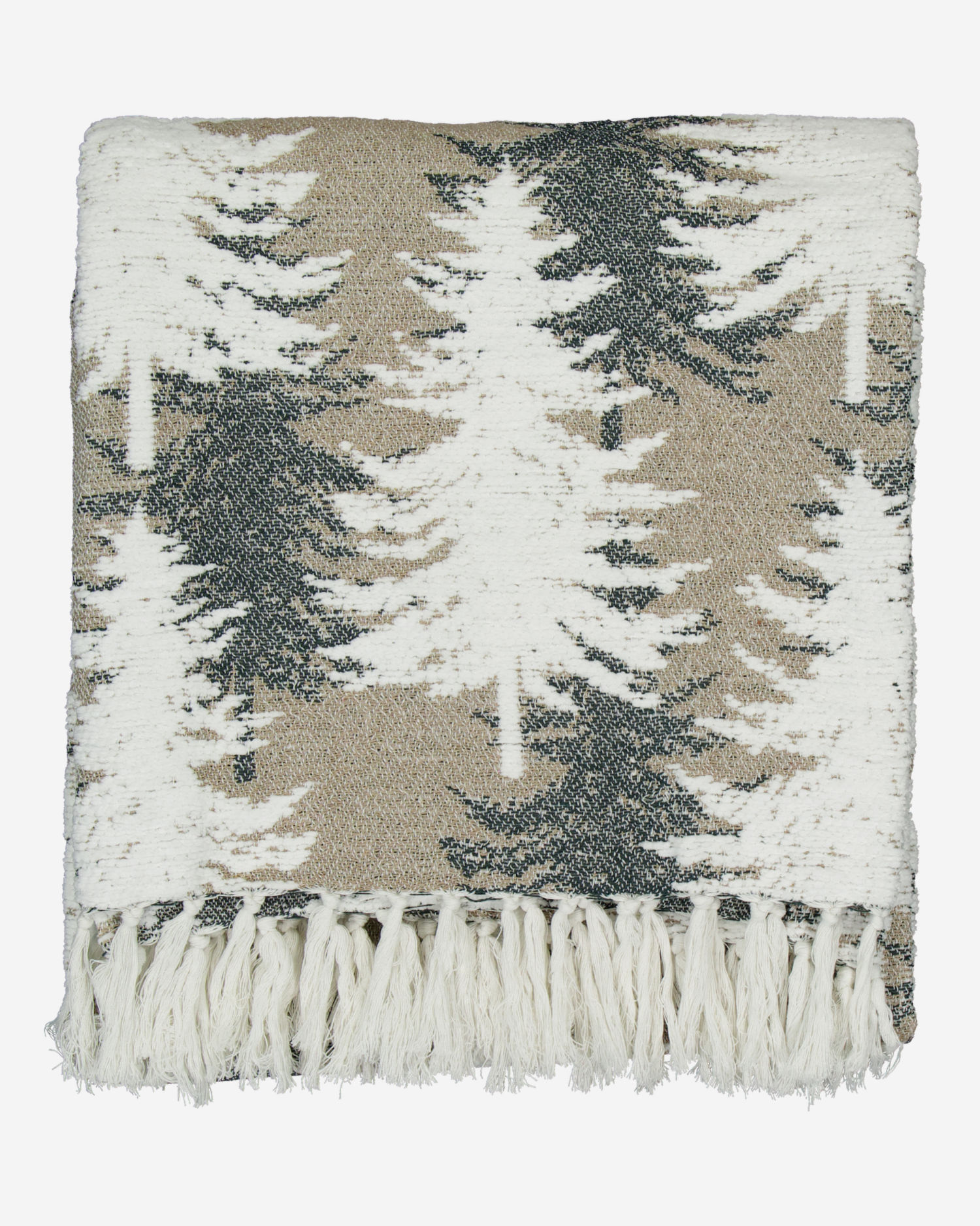 Beige-graue Wohnzimmerdecke mit Weihnachtsbaum-Motiv