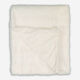 White Reversible Faux Fur Throw 127x152cm  - Image 2 - please select to enlarge image