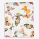 White Butterfly Motif Throw 152x178cm - Image 2 - please select to enlarge image