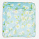 Blue & white Daisy Pattern Fleece Throw 152x178cm - Image 2 - please select to enlarge image
