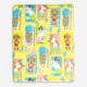 Yellow Sunbathing Dogs Patterned Throw 152x178cm - Image 1 - please select to enlarge image