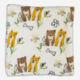 White Daisy Dogs Fleece Throw 152x178cm - Image 1 - please select to enlarge image