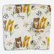 White Daisy Dogs Fleece Throw 152x178cm - Image 2 - please select to enlarge image