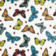 Multicolour Butterfly Soft Throw 150x200cm - Image 2 - please select to enlarge image