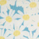 White & Blue Daisies Soft Throw 150x200cm  - Image 2 - please select to enlarge image