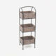 Grey Three Tier Basket Caddy - Image 1 - please select to enlarge image