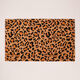 Braune Fußmatte mit Animalprint 45x75cm - Bild 2 - bitte auswählen, um das Bild zu vergrößern