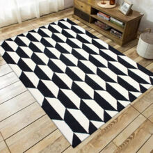 Herringbone Black/Ivory Indoor/outdoor Rug - RugsTK