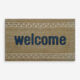 Brown Welcome Door Mat 45x75cm - Image 1 - please select to enlarge image