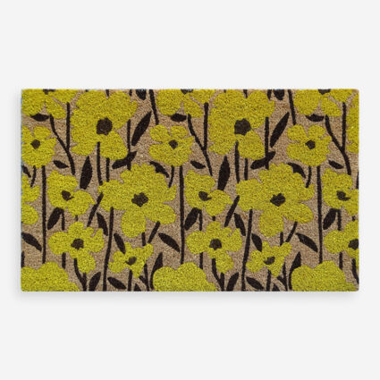 Yellow Daffodil Door Mat - Image 1 - please select to enlarge image