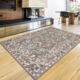 Green Hand Tufted Wool Patterned Rug 213x152cm - Image 1 - please select to enlarge image