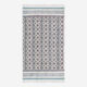 Multicolour Patterned Canvas Scatter Rug 91x152cm - Image 2 - please select to enlarge image