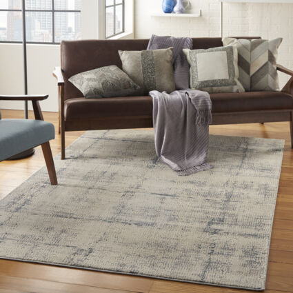 Grey Rustic Textures Rug - Image 1 - please select to enlarge image