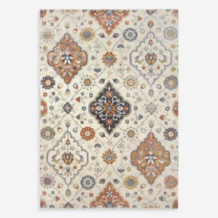 Multicolour Mabel Patterned Rug 213x160cm - Image 1 - please select to enlarge image