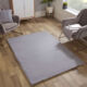 Grey Faux Fur Rug 170x120cm - Image 1 - please select to enlarge image