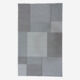 Grey & Silver Tone Handwoven Patterned Rug - Image 2 - please select to enlarge image