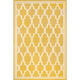 Gold Tone Terrace Patterned Rug 114x68cm - Image 3 - please select to enlarge image