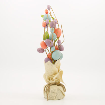 Multicoloured Egg Tree Easter Decoration 47x11cm - Image 1 - please select to enlarge image