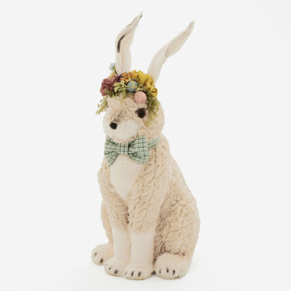Faux Fur Sitting Bunny Ornament 60cm  - Image 1 - please select to enlarge image