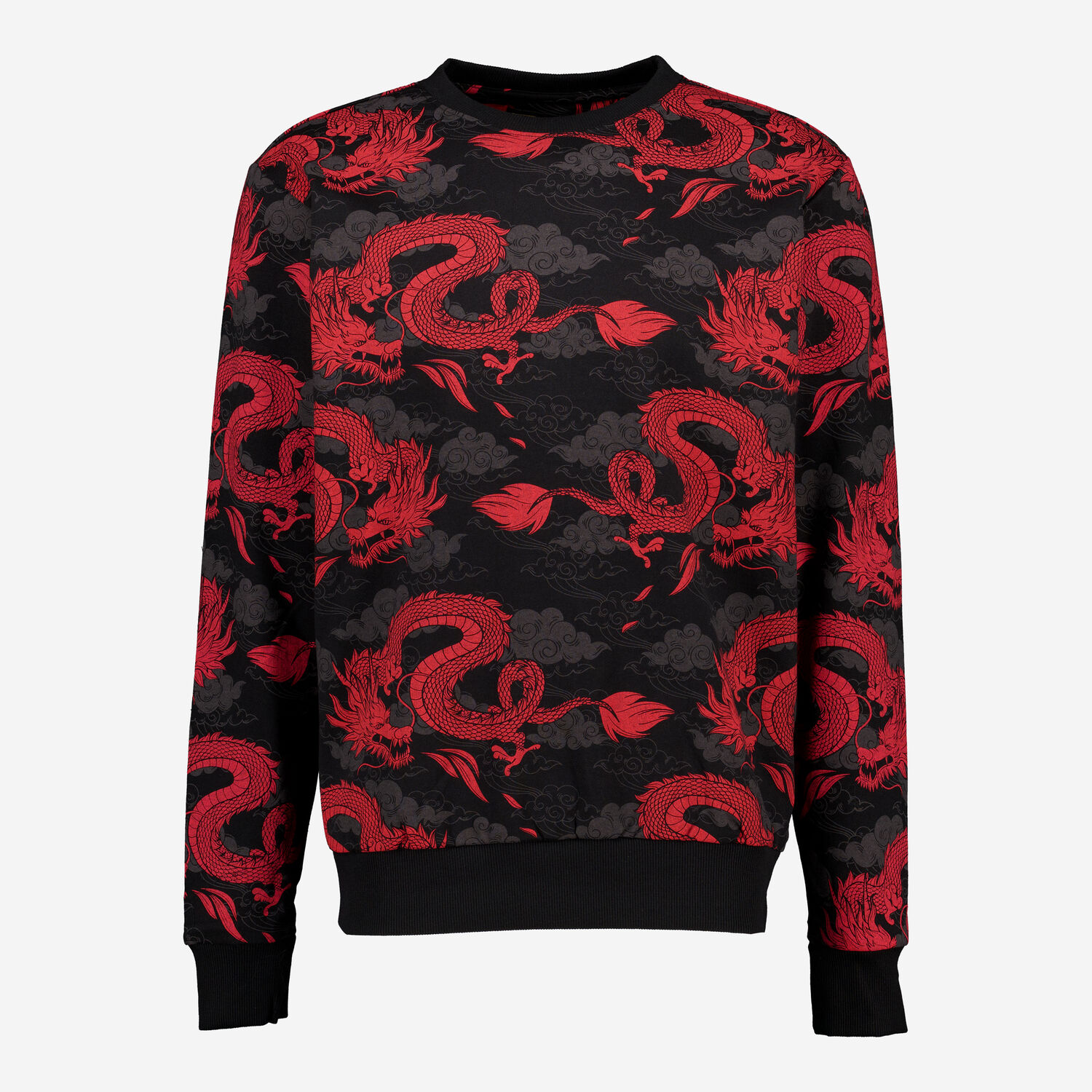 Black Red Dragons Sweatshirt TK Maxx UK