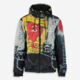 Multicolour Graphic Style Padded Coat  - Image 1 - please select to enlarge image