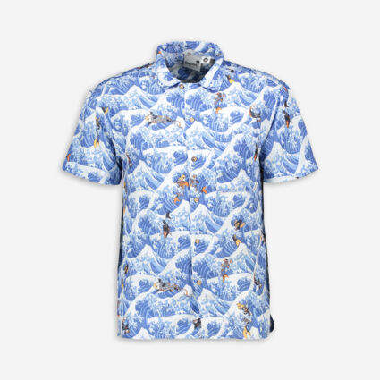 Blue Koi Casual Shirt - Image 1 - please select to enlarge image