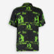 Black & Lime Green Short Sleeve Shirt - Image 2 - please select to enlarge image