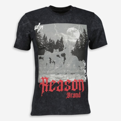 Grey Branded Wolf T Shirt - Image 1 - please select to enlarge image