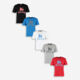 Multicolour Five Pack T Shirt Set  - Image 1 - please select to enlarge image