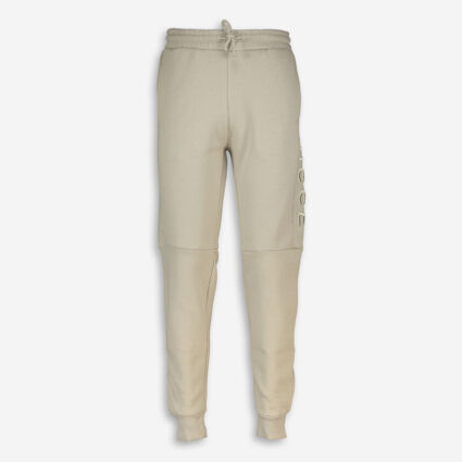 Stone Beige Cuffed Joggers - Image 1 - please select to enlarge image