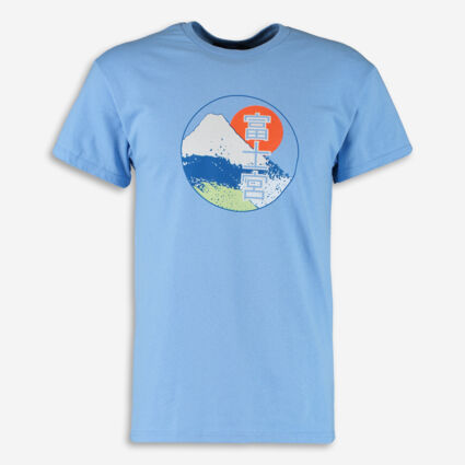 Blue Graphic T Shirt - Image 1 - please select to enlarge image
