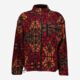 Burnt Orange Multi Boxy Full Zip Sherpa - Image 1 - please select to enlarge image