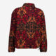 Burnt Orange Multi Boxy Full Zip Sherpa - Image 2 - please select to enlarge image