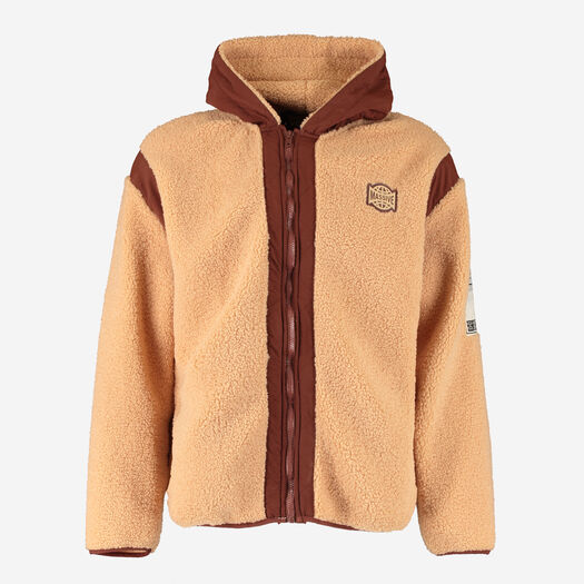 Caramel Brown Fleece Jacket - Image 1 - please select to enlarge image