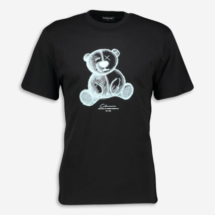 Black Sketch Teddy T Shirt - Image 1 - please select to enlarge image