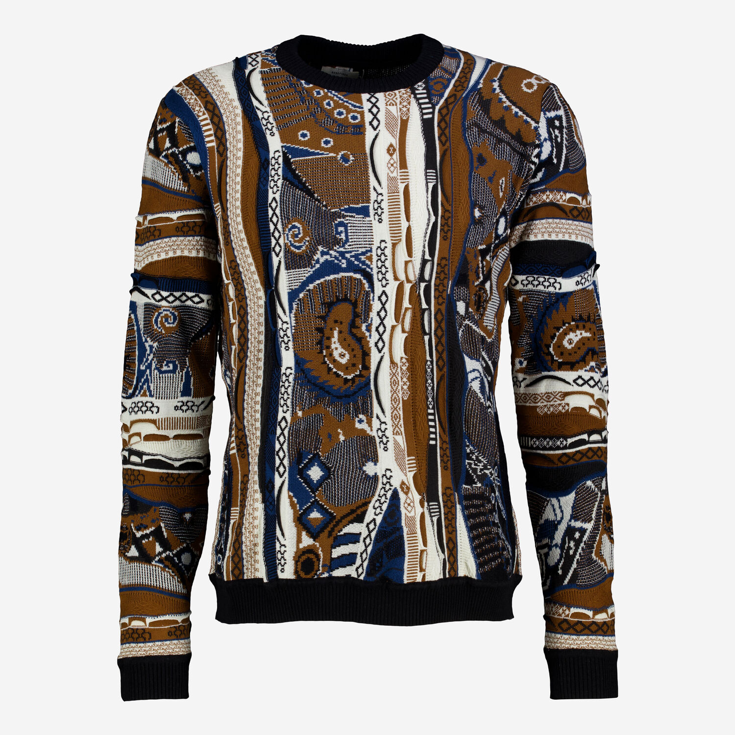 Mehrfarbiger RRArthur Pullover mit Muster TK Maxx de