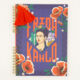 Navy A5 Frida Kahlo Notebook  - Image 1 - please select to enlarge image